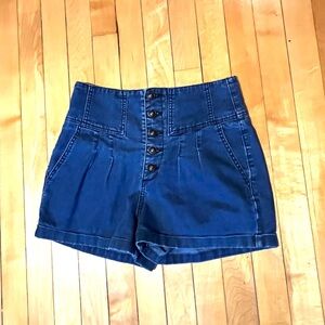 Pins & Needles High Waist Blue Shorts